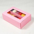12 Pink Window Macaron Boxes ($2.30/pc x 25 units)