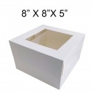 20 units Window Cake Boxes - 8" x 8" x 5" 