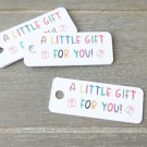 30 x A Little Gift For You Colourful Gift Tags