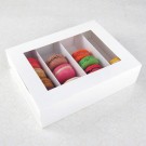 24 Macaron White Window Boxes ($3.50/pc x 25 units)